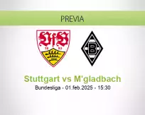 Pronóstico Stuttgart M'gladbach (01 febrero 2025)