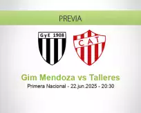 Pronóstico Gim Mendoza Talleres (22 junio 2025)