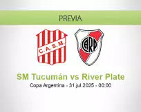 Pronóstico SM Tucumán River Plate (02 agosto 2025)
