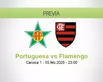 Pronóstico Portuguesa Flamengo (05 febrero 2025)