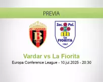 Pronóstico Vardar La Fiorita (10 julio 2025)