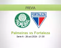 Pronóstico Palmeiras Fortaleza (26 octubre 2024)