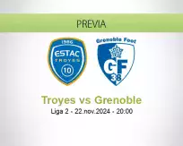 Pronóstico Troyes Grenoble (22 noviembre 2024)