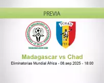 Pronóstico Madagascar Chad (08 septiembre 2025)