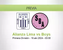 Pronóstico Alianza Lima Boys (18 abril 2024)