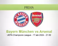 Pronóstico Bayern München Arsenal (17 abril 2024)
