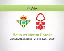 Pronóstico Betis Nottm Forest (24 septiembre 2025)