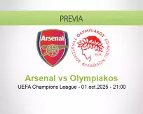Pronóstico Arsenal Olympiakos (01 octubre 2025)