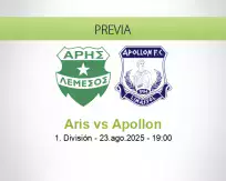 Pronóstico Aris Apollon (23 agosto 2025)