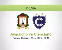 Pronóstico Ayacucho Cienciano (13 julio 2025)