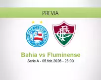 Bahia vs Fluminense