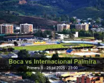 Pronóstico Boca Internacional Palmira (25 julio 2025)