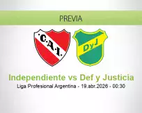 Independiente vs Def y Justicia
