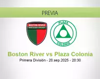 Pronóstico Boston River Plaza Colonia (20 septiembre 2025)