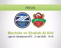 Pronóstico Machida Shabab Al Ahli (21 abril 2026)