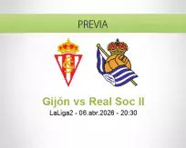 Pronóstico Gijón Real Soc II (06 abril 2026)