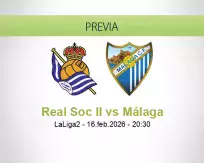 Pronóstico Real Soc II Málaga (16 febrero 2026)