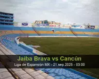 Pronóstico Jaiba Brava Cancún (20 septiembre 2025)