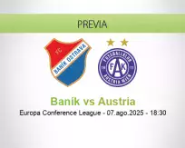 Pronóstico Baník Austria (07 agosto 2025)