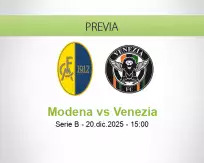 Pronóstico Modena Venezia (20 diciembre 2025)