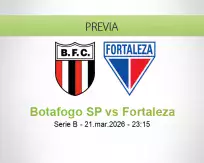 Pronóstico Botafogo SP Fortaleza (21 marzo 2026)