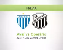 Pronóstico Avaí Operário (05 abril 2026)
