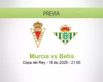 Pronóstico Murcia Betis (18 diciembre 2025)