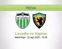 Pronóstico Levadia Vaprus (22 agosto 2025)
