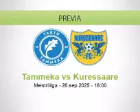 Pronóstico Tammeka Kuressaare (26 septiembre 2025)