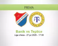 Pronóstico Baník Teplice (27 julio 2025)