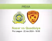 Pronóstico Nassr Quadisiya (22 noviembre 2024)