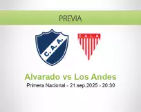 Pronóstico Alvarado Los Andes (21 septiembre 2025)