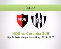 Pronóstico NOB Córdoba SdE (08 agosto 2025)