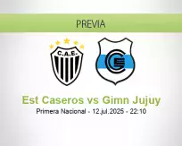 Pronóstico Est Caseros Gimn Jujuy (12 julio 2025)
