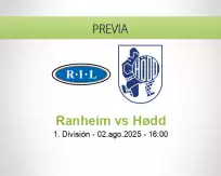 Pronóstico Ranheim Hødd (02 agosto 2025)