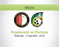 Pronóstico Feyenoord Fortuna (17 septiembre 2025)