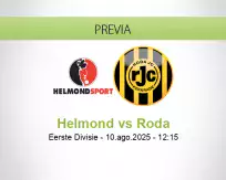 Pronóstico Helmond Roda (10 agosto 2025)