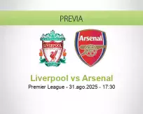 Pronóstico Liverpool Arsenal (31 agosto 2025)