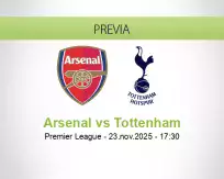 Pronóstico Arsenal Tottenham (23 noviembre 2025)