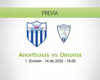 Pronóstico Anorthosis Omonia (14 diciembre 2024)