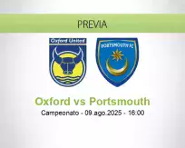 Pronóstico Oxford Portsmouth (09 agosto 2025)