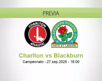 Pronóstico Charlton Blackburn (27 septiembre 2025)