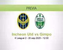 Pronóstico Incheon Utd Gimpo (20 septiembre 2025)