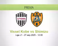 Pronóstico Vissel Kobe Shimizu (27 septiembre 2025)