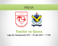 Pronóstico Tractor Quwa (23 abril 2021)