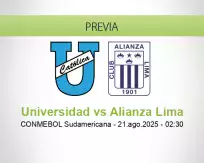 Pronóstico Universidad Alianza Lima (20 agosto 2025)