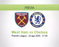 Pronóstico West Ham Chelsea (22 agosto 2025)