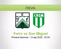 Pronóstico Ferro San Miguel (14 septiembre 2025)