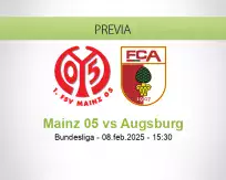 Pronóstico Mainz 05 Augsburg (08 febrero 2025)