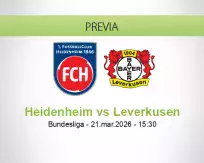 Pronóstico Heidenheim Leverkusen (21 marzo 2026)